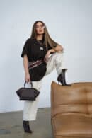 T-Shirt damski BG Only | gorzka czekolada T-Shirt damski BG Only | gorzka czekolada