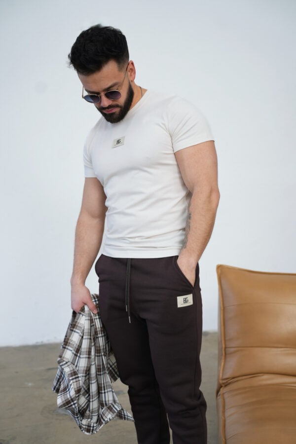 T-Shirt męski BG Malik | kokos