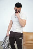 T-Shirt męski BG Malik | kokos