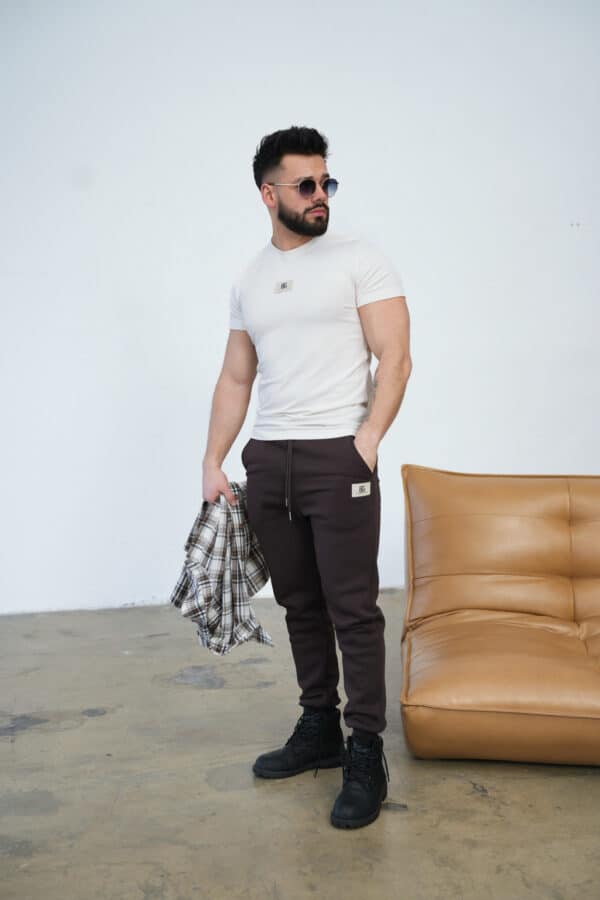 T-Shirt męski BG Malik | kokos