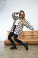 Koszula damska BG Pattern | krem