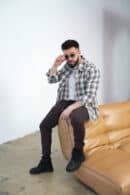 Koszula męska BG Pattern | krem Koszula męska BG Pattern | krem