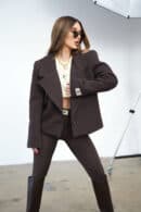 Marynarka damska BG Tiffany | gorzka czekolada