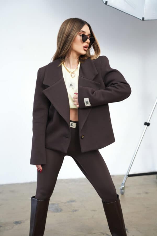 Marynarka damska BG Tiffany | gorzka czekolada