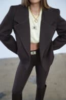 Marynarka damska BG Tiffany | gorzka czekolada