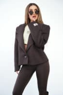 Marynarka damska BG Tiffany | gorzka czekolada