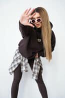 Bluza damska BG Bebe | gorzka czekolada Bluza damska BG Bebe | gorzka czekolada