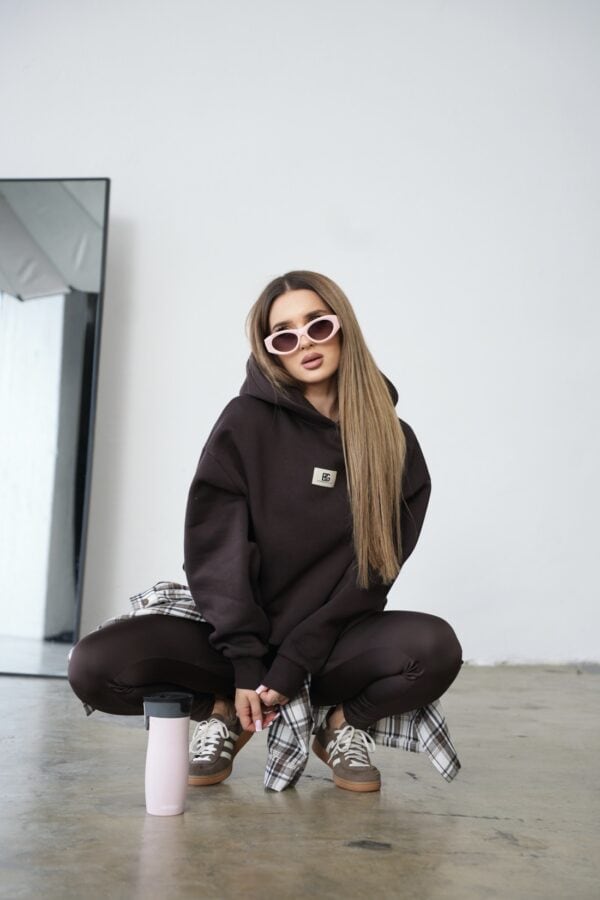 Bluza damska BG Bebe | gorzka czekolada Bluza damska BG Bebe | gorzka czekolada