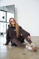 Bluza damska BG Bebe | gorzka czekolada Bluza damska BG Bebe | gorzka czekolada