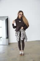 Bluza damska BG Bebe | gorzka czekolada Bluza damska BG Bebe | gorzka czekolada