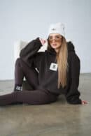 Bluza damska BG West | gorzka czekolada Bluza damska BG West | gorzka czekolada