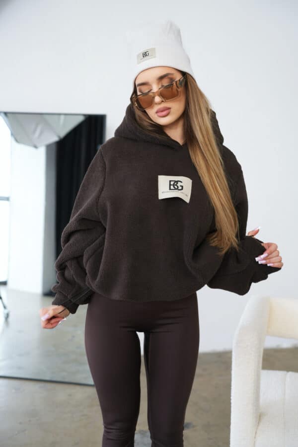 Bluza damska BG West | gorzka czekolada Bluza damska BG West | gorzka czekolada