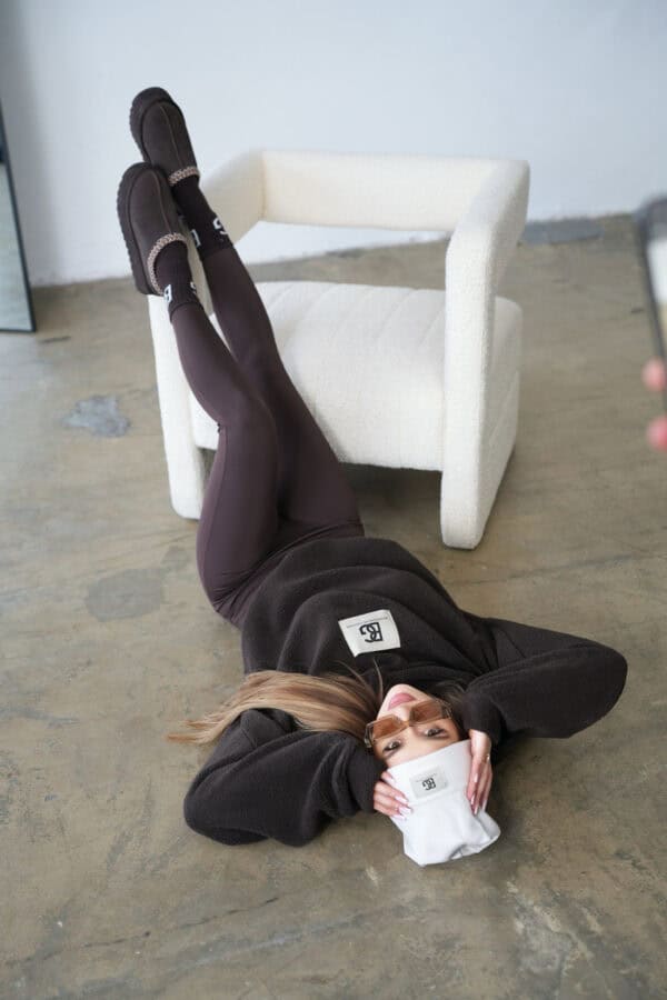 Bluza damska BG West | gorzka czekolada Bluza damska BG West | gorzka czekolada