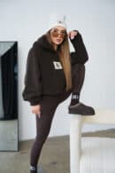 Bluza damska BG West | gorzka czekolada Bluza damska BG West | gorzka czekolada