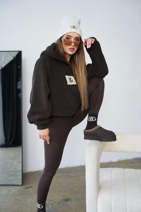 Bluza damska BG West | gorzka czekolada Bluza damska BG West | gorzka czekolada