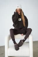 Bluza damska BG West | gorzka czekolada Bluza damska BG West | gorzka czekolada