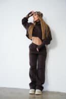 Komplet dresowy damski BG Neris | gorzka czekolada Komplet dresowy damski BG Neris | gorzka czekolada