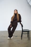 Komplet dresowy damski BG Neris | gorzka czekolada Komplet dresowy damski BG Neris | gorzka czekolada