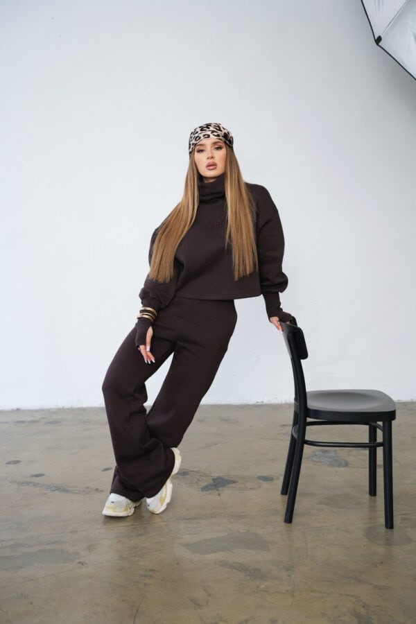 Komplet dresowy damski BG Neris | gorzka czekolada Komplet dresowy damski BG Neris | gorzka czekolada