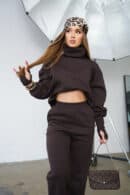 Komplet dresowy damski BG Neris | gorzka czekolada Komplet dresowy damski BG Neris | gorzka czekolada