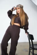 Komplet dresowy damski BG Neris | gorzka czekolada Komplet dresowy damski BG Neris | gorzka czekolada