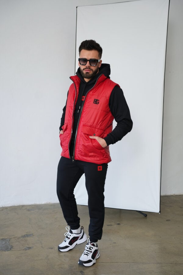 Kamizelka męska BG Kioto | czerwony Kamizelka męska BG Kioto | czerwony