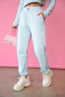 Spodnie damskie BG Version | błękit