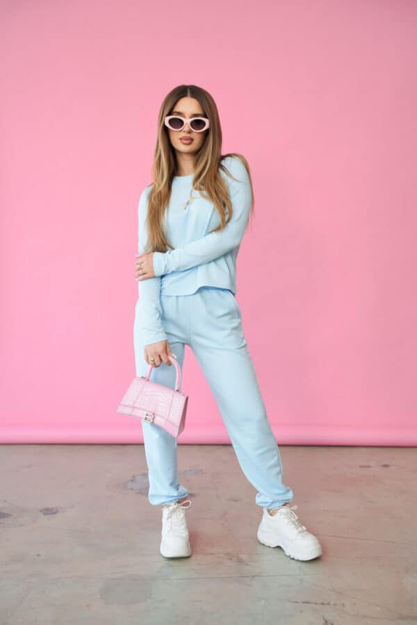 Spodnie damskie BG Version | błękit