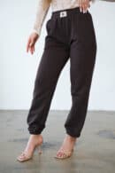 Spodnie damskie BG Version | gorzka czekolada