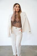 Bluzka damska BG Manifest | cappuccino Bluzka damska BG Manifest | cappuccino