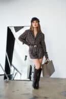 Komplet damski BG France | gorzka czekolada