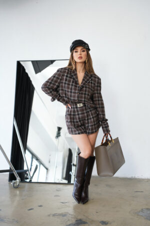 Komplet damski BG France | gorzka czekolada Komplet damski BG France | gorzka czekolada