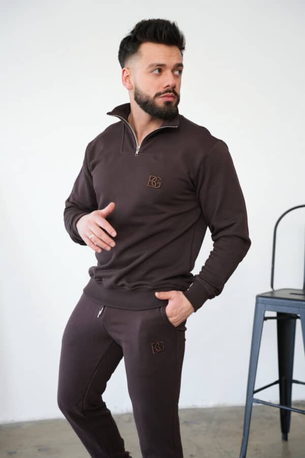 Bluza męska BG Berlin | gorzka czekolada