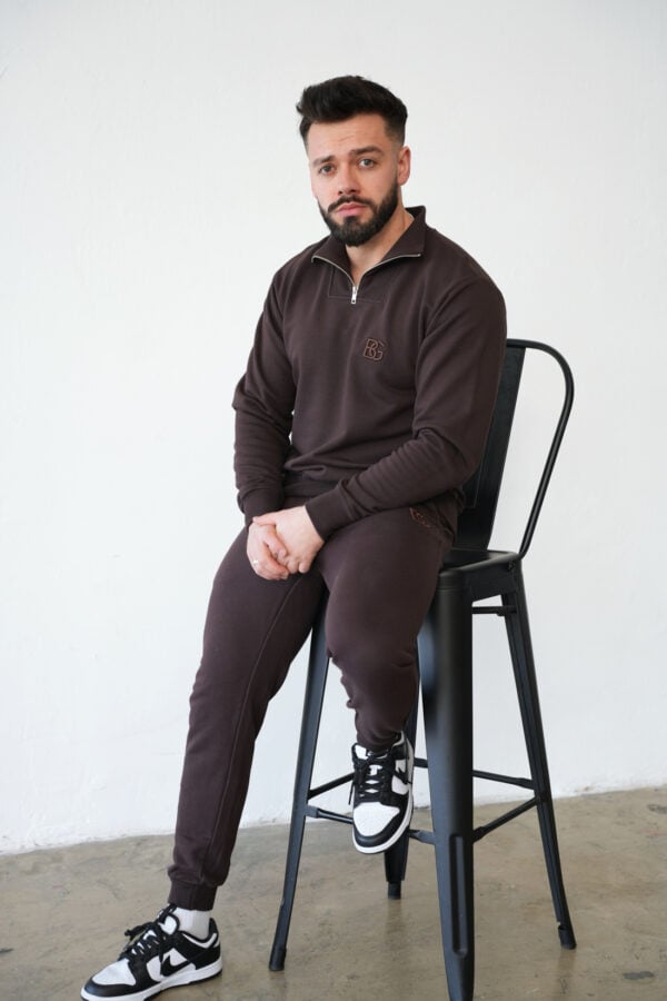 Bluza męska BG Berlin | gorzka czekolada