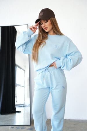 Bluza damska BG Basic | błękit