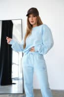 Bluza damska BG Basic | błękit