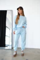 Bluza damska BG Basic | błękit