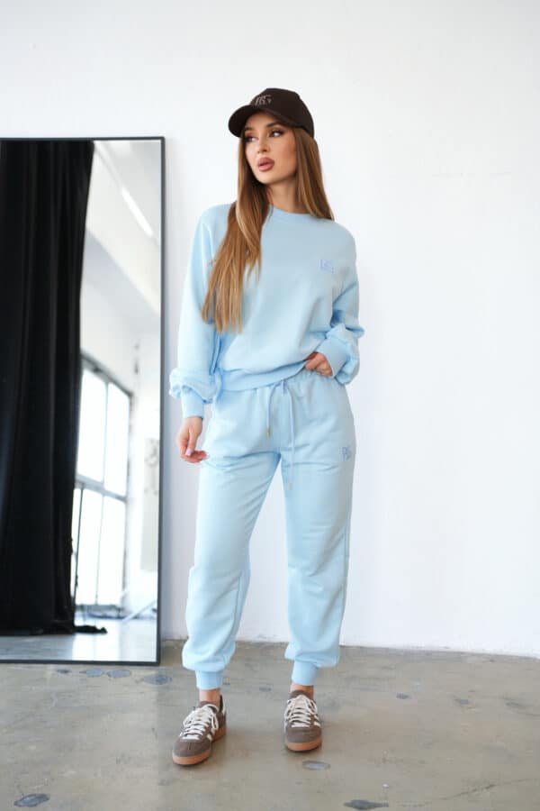 Bluza damska BG Basic | błękit