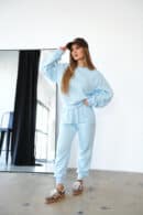 Bluza damska BG Basic | błękit