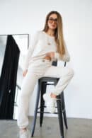 T-Shirt longsleeve damski BG Aria | kokos