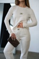 T-Shirt longsleeve damski BG Aria | kokos