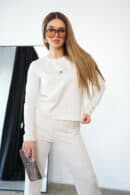 T-Shirt longsleeve damski BG Aria | kokos