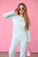 T-Shirt longsleeve damski BG Aria | błękit