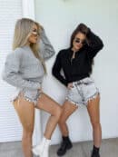 Bomberka MOHAIR - szara