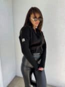 Bomberka MOHAIR - czarna Bomberka MOHAIR - czarna