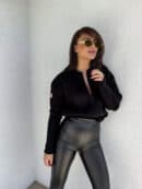 Bomberka MOHAIR - czarna Bomberka MOHAIR - czarna