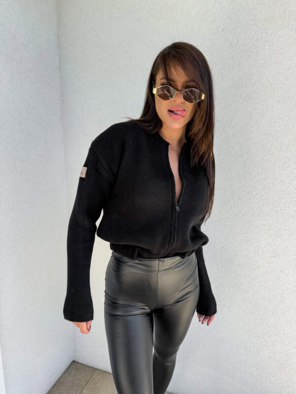 Bomberka MOHAIR - czarna Bomberka MOHAIR - czarna