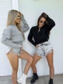 Bomberka MOHAIR - czarna Bomberka MOHAIR - czarna