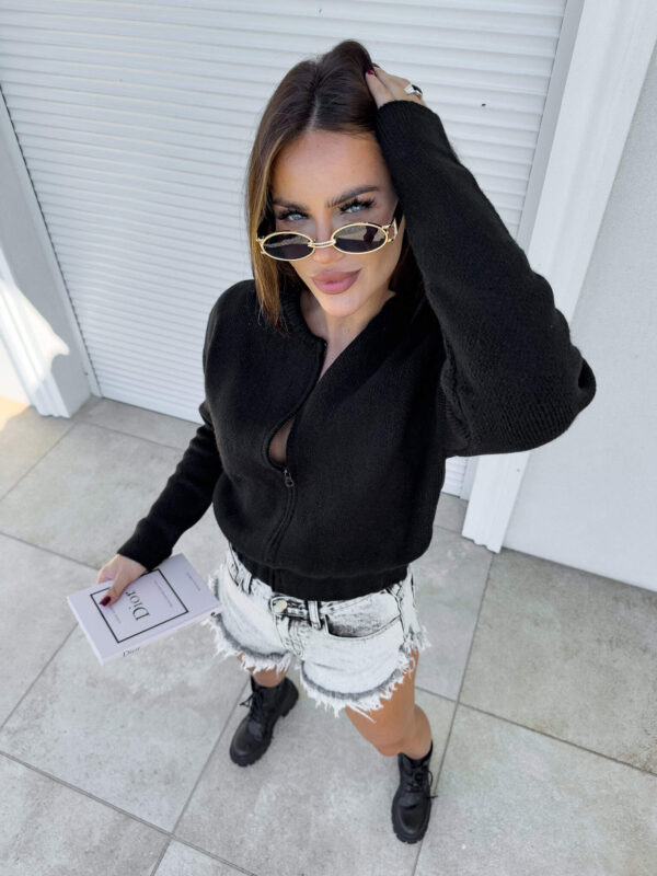 Bomberka MOHAIR - czarna Bomberka MOHAIR - czarna