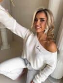 Sweter HERMES – ecru Sweter HERMES – ecru